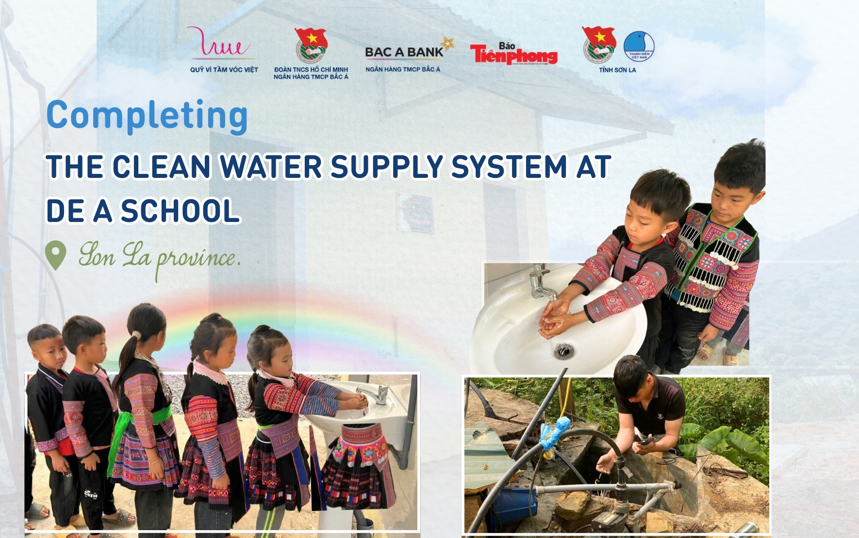 Clean water supply system completed at De A School Site in Son La province